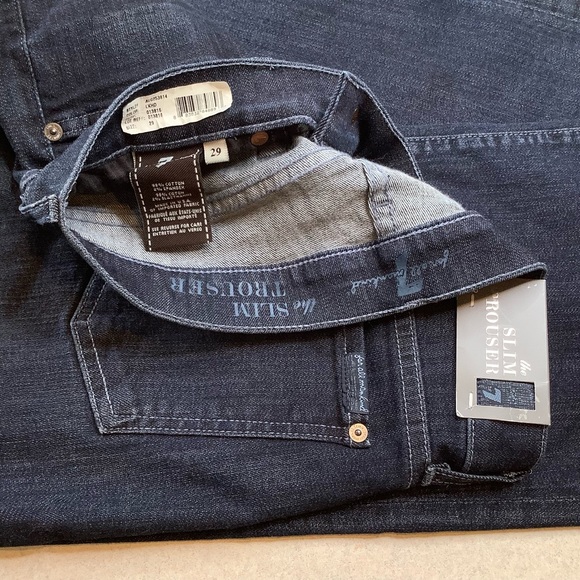 7 For All Mankind Jeans 29X36 Slim Trouser In Lockheed NWT! - Picture 5 of 6